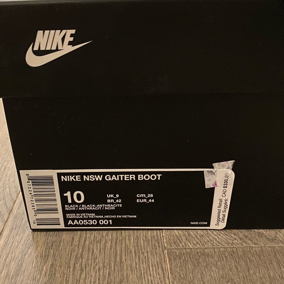 SOLD Nike NSW Gaiter Boot NikeLab Anthracite Black Orange AA0530 001 Men Size 10 - Picture 14 of 14
